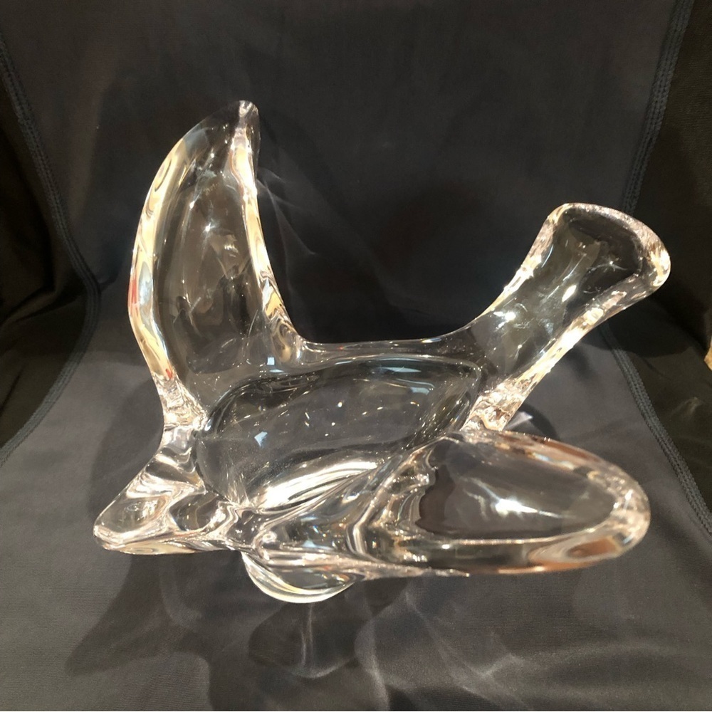 Princess House Fine French Crystal Dove in Flight/ vintage from the 1980’s